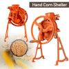 Hand Corn Sheller Heavy Duty Shelling Machine Manual Farm Corn Thresher Corn Remover Tools Hand Sheller with Wooden Handle Cast Iron Manual Thresher