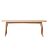 Natural Oak Wood for Dining Bench Table Bench for Living Room