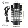 Electric Bug Zapper UV Light Flying Zapper Insect Killer Lamps Pest Mosquito Fly Trap Catcher