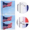 20 ft Al Flag Pole w/ US Flag and Ball