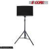 5 Core PA Speaker Stands Adjustable Height Professional Heavy Duty DJ Tripod with Mounting Bracket and Tie; Extend from 40 to 72 inches; Black - Suppo