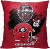 Northwest NCAA Georgia Bulldogs 2022 National Football Champions Pillow, 18" x 18", Achieve