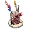 1pc, Halloween Skull Knife Holder For Kitchen, Funny Skull Knife Block, Halloween Decorative Knives Storage Holder, Horror Kitchen Knife Organizer, Ki