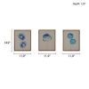 Blue Print Botanicals 3-piece Framed Canvas Wall Art Set