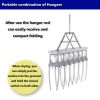 Multi Functional Portable Combination Hanger For Flexible Handling And Multi-directional Hanging To Save Wardrobe Space