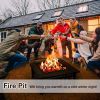 Fire Pit 32'' Wood Burning Firepit Metal Square Outdoor Fire Tables SteelFire Pit Bowl with Spark Screen Cover, Poker Log Grate for Patio Bonfire Camp