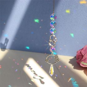 1pc; Colorful Crystals Suncatcher Hanging Sun Catcher With Chain Pendant Ornament Crystal Balls For Window Home Garden Christmas Day Party Wedding Dec (model: Planet Six)