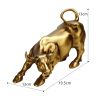 NORTHEUINS Graffiti Painting Resin Bull Figurines Home Living Room Bedroom Office Desktop Feng Shui Ornaments Collection Statues