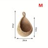 1pc Wall Hanging Basket; Bohemian Style Woven Basket; Creative Teardrop Shape Suitable For Vegetables And Fruits; Kitchen Storage Basket