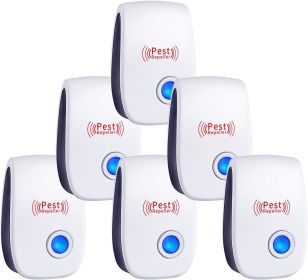 Ultrasonic Pest Repeller 6 Packs, the Newest Pest Repellent Electronic Indoor Plug in for Insects, Mosquitoes, Mice, Ants, Roaches, Spiders, Bugs, Fli (type: 5PCS)