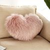 1pc Boho Love Heart Plush Throw Pillow - Fluffy Luxury Cushion for Couch, Sofa, Bed - Detachable and Machine Washable Home Decor