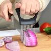 Onion Slicer Holder, Onion Holder For Slicing, 304 Stainless Steel Onion Slicer Cutter, Lemon Holder Slicer, Creative Onion Slicer Holder, Onion Slice