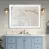 Frameless Rectangular LED Light Bathroom Vanity Mirror