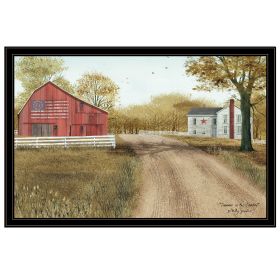 Trendy Decor 4U "Summer in the Country" Framed Wall Art, Modern Home Decor Framed Print for Living Room, Bedroom & Farmhouse Wall Decoration by Billy (Color: as Pic)