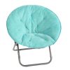 Faux Fur Saucer‚Ñ¢Chair, Aqua