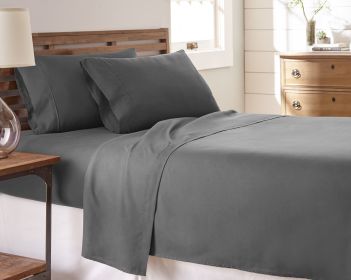 Soft Essentials Bed Sheet Set,King (Actual Color: Gray)