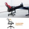 Smile Mart Adjustable Mid Back Mesh Swivel Office Chair with Armrests