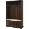 Hall Tree with 3 Hooks , Coat Hanger, Entryway Bench, Storage Bench, 3-in-1 Design, 47.2INCH, for Entrance, Hallway