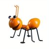 1pc Metal Ant Ornament Colorful Cute Insect For Hanging Wall Art Garden Lawn Home Decor Indoor Outdoor