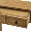 Console Table Sofa Table Easy Assembly with Two Storage Drawers and Bottom Shelf for Living Room, Entryway