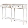 Console Table Sofa Table Easy Assembly with Two Storage Drawers and Bottom Shelf for Living Room, Entryway