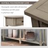 Console Table Sofa Table Easy Assembly with Two Storage Drawers and Bottom Shelf for Living Room, Entryway