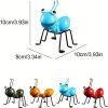 1pc Metal Ant Ornament Colorful Cute Insect For Hanging Wall Art Garden Lawn Home Decor Indoor Outdoor