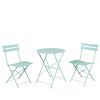 Round 2 Person - 23.6" Long Bistro Set (7 Colors Available)