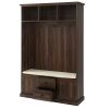 Hall Tree with 3 Hooks , Coat Hanger, Entryway Bench, Storage Bench, 3-in-1 Design, 47.2INCH, for Entrance, Hallway