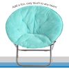 Faux Fur Saucer‚Ñ¢Chair, Aqua