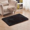 1pc, Wool Carpet Long Fur Carpet Indoor Living Room Floor Mat 23.62*35.43inch Acrylic 80% Polyester 20% Suede Fleece Bottom Long Fur Carpet