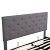 Queen size Upholstered Platform bed with a Hydraulic Storage System